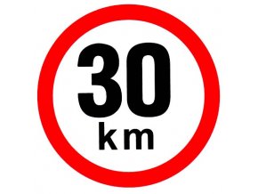 Samolepka - Omezená rychlost 30 km/h
