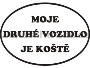 Samolepka Moje druhe vozidlo