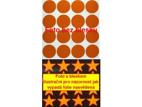 Reflexní samolepka: Kolečka 16 ks- Oranžové