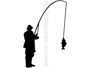 Samolepka - Rybář 06