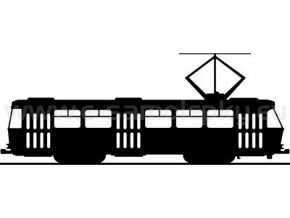 Samolepka - Tramvaj T3