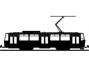 Samolepka - Tramvaj T6a5