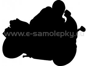 Samolepka - Motocyklista 05