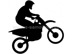 Samolepka - Motocyklista 08