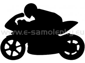 Samolepka - Motocyklista 09
