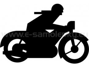 Samolepka - Motocyklista 26