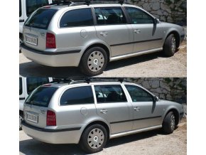 Polepy sloupků Škoda Octavia I - Combi - Černá MATNÁ