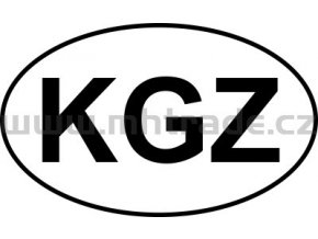 Samolepka Mpz KGZ Kyrgyzstan