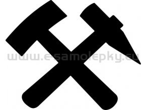 Samolepka - Mlátek a želízko 02