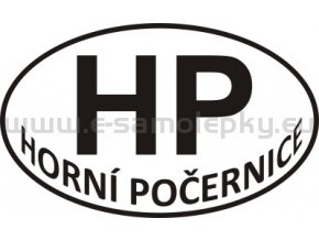 Samolepka - PZ - Horní Počernice - HP