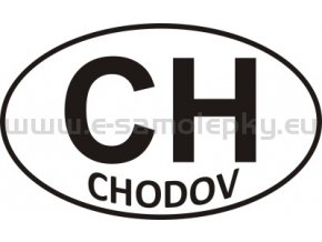 Samolepka - PZ - Chodov - CH