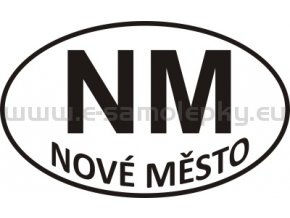 Samolepka - PZ - Nové Město - NM