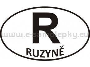 Samolepka - PZ - Ruzyně - R