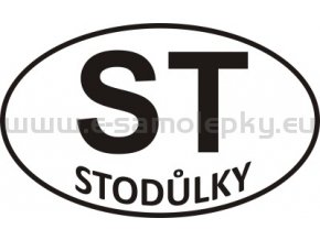 Samolepka - PZ - Stodůlky - ST