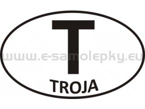 Samolepka - PZ - Troja - T