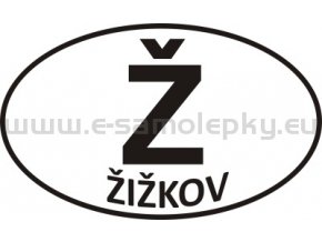 Samolepka - PZ - Žižkov - Ž