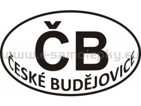 Samolepka - PZ - České Budějovice - ČB