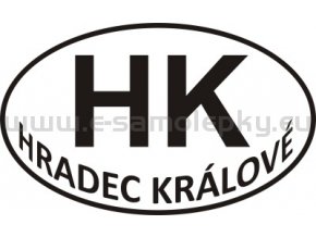 Samolepka - PZ - Hradec Králové - HK