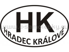 Samolepka - PZ - Hradec Králové - HK