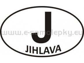 Samolepka - PZ - Jihlava - J