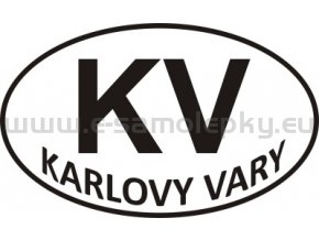 Samolepka - PZ - Karlovy Vary - KV