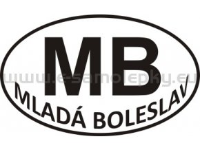 Samolepka - PZ - Mladá Boleslav - MB