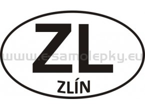 Samolepka - PZ - Zlín - ZL