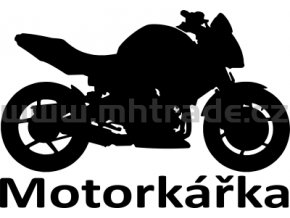 Samolepka - Motorkářka