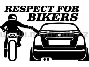 Samolepka - Respect for bikers