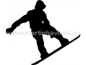 Samolepka - Snowboardista 07