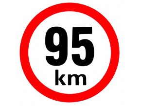 Samolepka - Omezená rychlost 95 km/h