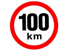 Samolepka - Omezená rychlost 100 km/h