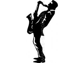 Samolepka - Saxofonista