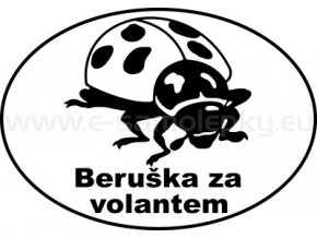 Samolepka - Beruška za volantem