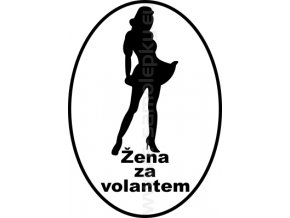 Samolepka - Žena za volantem