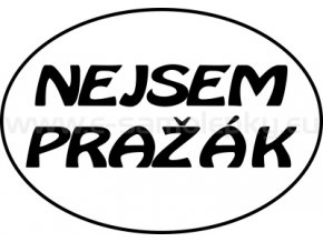 Samolepka - Nejsem pražák