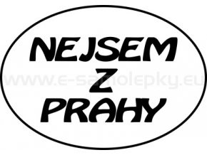 Samolepka - Nejsem z Prahy