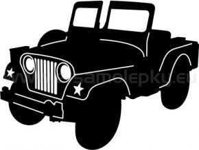 Samolepka - Jeep Willys