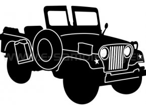 Samolepka - Jeep Willys 02