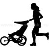 Samolepka - Jogging Stroller - žena