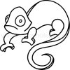 Samolepka - Chameleon