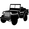 Samolepka - Jeep Willys MB