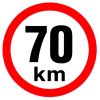 Samolepka - Omezená rychlost 70 km/h