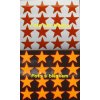 Reflexní samolepka: Hvězdy 16 ks- Oranžové