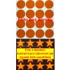 Reflexní samolepka: Kolečka 16 ks- Oranžové