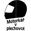 Samolepka - Motorkář v plechovce