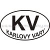 Samolepka - PZ - Karlovy Vary - KV