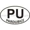 Samolepka - PZ - Pardubice - PU