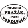 Samolepka - Nejsem pražák, jsem pardubák