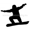 Samolepka - Snowboardista 04